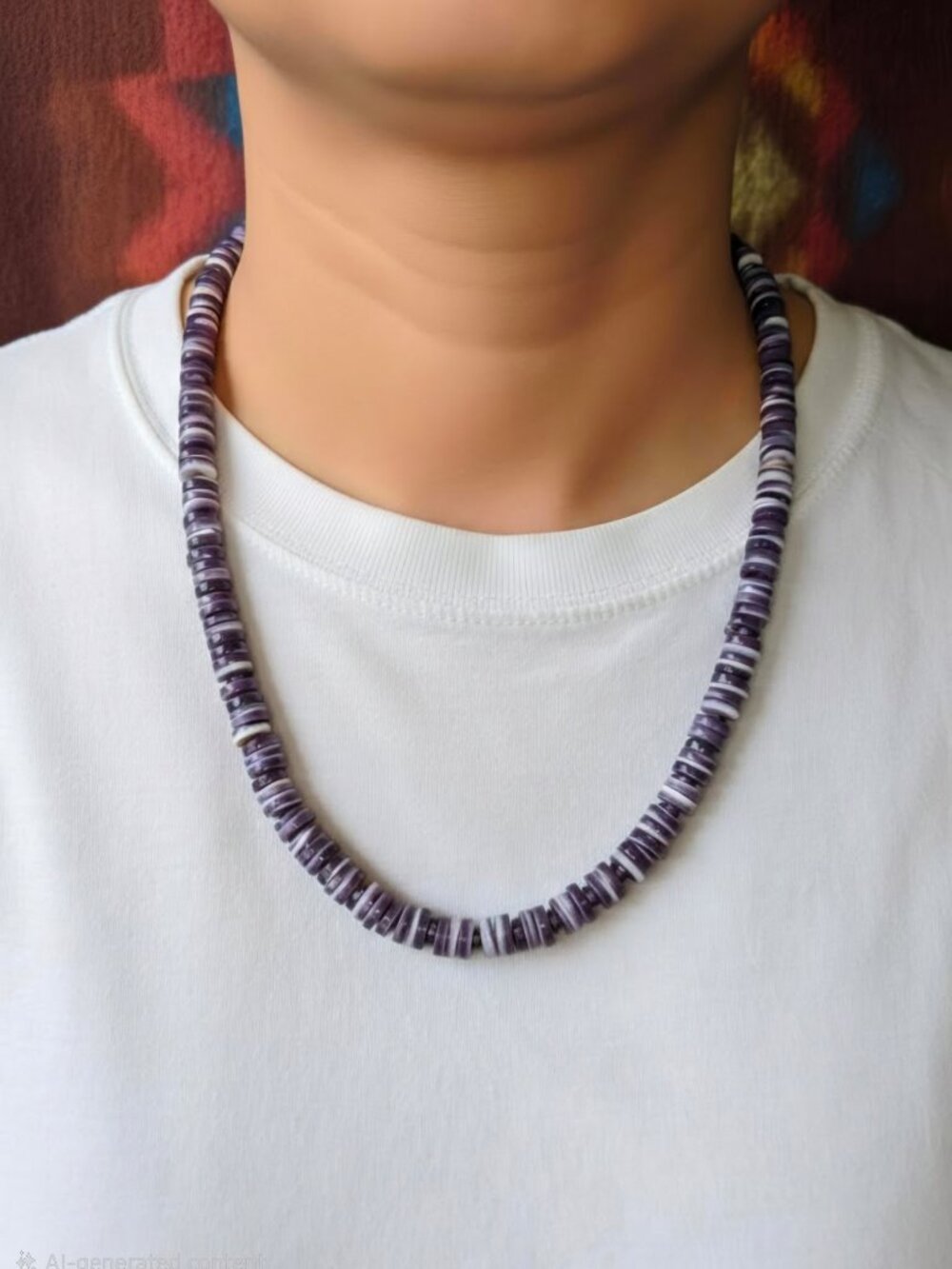 Natural Wampum Shell Necklace